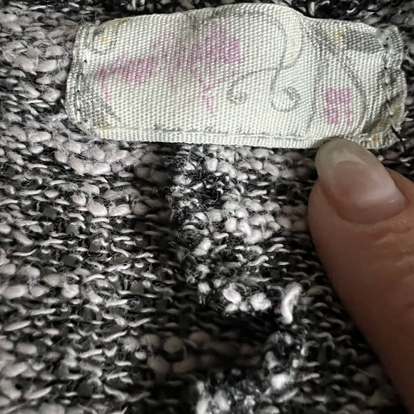 Free People Open Knit Cardigan - One Size - Black and White - Picture 7 of 8